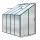 Greenfingers Lean-to Aluminium Greenhouse 2.52x1.27x2.13M | UV-Resistant Polycarbonate | Rust-Resistant Frame