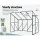 Greenfingers Lean-to Aluminium Greenhouse 2.52x1.27x2.13M | UV-Resistant Polycarbonate | Rust-Resistant Frame