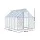 Green Fingers Aluminium Polycarbonate Greenhouse 3.1m x 1.9m x 2.0m with Lockable Door and Gutter System