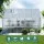 Green Fingers Aluminium Polycarbonate Greenhouse 3.1m x 1.9m x 2.0m with Lockable Door and Gutter System