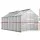 Greenfingers Aluminium Greenhouse 4.1x2.5x2.26M | Double Doors, UV Resistant, Sturdy Frame, Gutter System