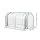 Green Fingers Mini Greenhouse 1.2x0.5x0.6m PE Cover, Zippered Roll-Up Door, Weather-Proof, Tear-Resistant,
