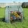 Green Fingers Mini Greenhouse 91cm Steel Frame PE Cover Roll-Up Door Outdoor Plant Shelter for Gardens Green