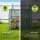 Green Fingers Mini Greenhouse 91cm Steel Frame PE Cover Roll-Up Door Outdoor Plant Shelter for Gardens Green