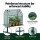 Green Fingers Mini Greenhouse 91cm Steel Frame PE Cover Roll-Up Door Outdoor Plant Shelter for Gardens Green