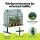 Green Fingers Mini Greenhouse 91cm Steel Frame PE Cover Roll-Up Door Outdoor Plant Shelter for Gardens Green