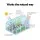 Green Fingers Mini Greenhouse 91cm Steel Frame PE Cover Roll-Up Door Outdoor Plant Shelter for Gardens Green