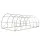 Greenfingers 6x3x2M Walk-In Greenhouse Tunnel | Durable PE Cover, Steel Frame, 12 Ventilation Windows, Roll-Up Door
