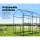 Green Fingers Walk-In Greenhouse 1.9x1.2M - Durable PVC, 4 Shelves, Roll-Up Door, Weather-Proof, Galvanised Steel Frame