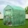 Green Fingers Walk-In Greenhouse 1.9x1.2M - Durable PVC, 4 Shelves, Roll-Up Door, Weather-Proof, Galvanised Steel Frame