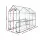 Green Fingers 1.2x1.9x1.9M Walk-In Greenhouse Tunnel with Clear PVC Cover & 4 Shelves, Powder-Coated Steel Frame
