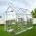Green Fingers 1.2x1.9x1.9M Walk-In Greenhouse Tunnel with Clear PVC Cover & 4 Shelves, Powder-Coated Steel Frame