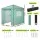 Green Fingers Walk-In Greenhouse 180 x 240 x 240cm Steel Frame PE Cover Green