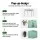 Green Fingers Walk-In Greenhouse 180 x 240 x 240cm Steel Frame PE Cover Green