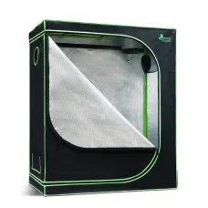 Green Fingers Hydroponics Grow Tent 120 x 60 x 150cm Indoor Plant Room System with Steel Frame and Zip Doors