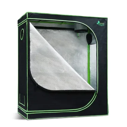 Green Fingers Hydroponics Grow Tent 120 x 60 x 150cm Indoor Plant Room System with Steel Frame and Zip Doors