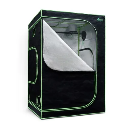 Greenfingers Grow Tent 150x150x200CM: Durable Steel Frame, 600D Oxford Fabric, Mylar Lining, Easy Access, Hydroponic Kit