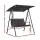 Gardeon Outdoor Swing Chair with Adjustable Canopy 250kg Black