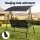 Gardeon Outdoor Swing Chair with Adjustable Canopy 250kg Black