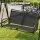 Gardeon Outdoor Swing Chair with Adjustable Canopy 250kg Black