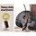 Gardeon 2-Seater Outdoor Hanging Egg Chair, Handcrafted Rattan Pod with Steel Frame, Soft Cushion, Grey, 117x117x200cm