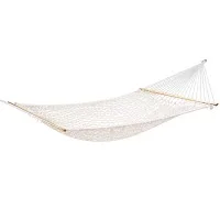 Gardeon 2-Person Hammock Bed Outdoor Chair - Cotton & Polyester Blend, 180kg Capacity, 340cm Length, Indoor/Outdoor Use