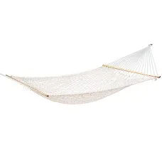 Gardeon 2-Person Hammock Bed Outdoor Chair - Cotton & Polyester Blend, 180kg Capacity, 340cm Length, Indoor/Outdoor Use