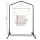 Gardeon Outdoor Hammock Chair with Stand, Polyester Cotton Blend, Cream, 160x140x205cm, Indoor/Outdoor Swing Seat