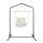 Gardeon Outdoor Hammock Chair with Stand, Polyester Cotton Blend, Cream, 160x140x205cm, Indoor/Outdoor Swing Seat