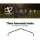 Gardeon Outdoor Hammock Chair with Stand, Polyester Cotton Blend, Cream, 160x140x205cm, Indoor/Outdoor Swing Seat