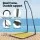Gardeon Hammock Chair Set with Adjustable Steel Stand, Timber Rail, and Cotton-Poly Blend for Indoor/Outdoor Relaxation