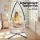 Gardeon Cream Cotton Hammock Chair Swing - Indoor Outdoor Relaxation, 90x56x142cm, Lightweight, No Assembly Needed