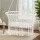 Gardeon Cream Cotton Hammock Chair Swing - Indoor Outdoor Relaxation, 90x56x142cm, Lightweight, No Assembly Needed