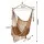 Gardeon Macramé Hammock Chair Hanging Swing with Spreader Bar Tassels Brown 120kg Indoor Outdoor Use