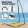 Gardeon Hammock Chair with Adjustable Steel Stand, Polyester Cotton Blend, Indoor/Outdoor, 120kg Capacity, Easy Install