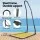 Gardeon Hammock Chair with Adjustable Steel Stand, Weather-Resistant Polyester Cotton, Indoor/Outdoor Relaxation Chair