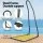 Gardeon Adjustable Hammock Chair with Heavy Duty Steel Stand, Weather-Resistant for Indoor/Outdoor Use, 120kg Capacity