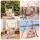 Gardeon Fabric Hammock Chair Hanging Swing with Two Cushions 120kg Tassel Design Indoor Outdoor Cream
