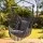 Gardeon Hammock Chair Macramé Hanging Swing with Cushions 120kg Grey Indoor Outdoor Metal Bar