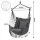 Gardeon Hammock Chair Macramé Hanging Swing with Cushions 120kg Grey Indoor Outdoor Metal Bar