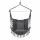 Gardeon Hammock Chair Macramé Hanging Swing with Cushions 120kg Grey Indoor Outdoor Metal Bar