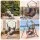 Gardeon Hammock Chair Macramé Hanging Swing with Cushions 120kg Grey Indoor Outdoor Metal Bar