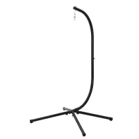 Gardeon Hammock Chair Stand 150kg Heavy-Duty Metal Frame Black