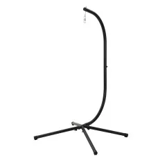 Gardeon Hammock Chair Stand 150kg Heavy-Duty Metal Frame Black