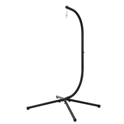Gardeon Hammock Chair Stand 150kg Heavy-Duty Metal Frame Black