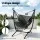 Gardeon Black Iron Hammock Chair Stand w/ Phone Holder - Sturdy, Weather-Resistant, Easy Assembly, 150kg Capacity