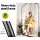 Gardeon Outdoor Hammock Chair with Stand, Cream Cotton Swing, 360° Rotation, Durable Powder-Coated Steel Frame, 124cm