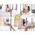 Gardeon Cream Hammock Chair - Outdoor/Indoor Macrame Swing, Hand-Made Tassels, Cotton-Polyester, 120kg Capacity