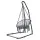 Gardeon Hammock Hanging Chair with Steel Stand, Handcrafted Tassels, Adjustable Height, Indoor/Outdoor, 120kg Capacity