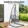 Gardeon Hammock Hanging Chair with Steel Stand, Handcrafted Tassels, Adjustable Height, Indoor/Outdoor, 120kg Capacity